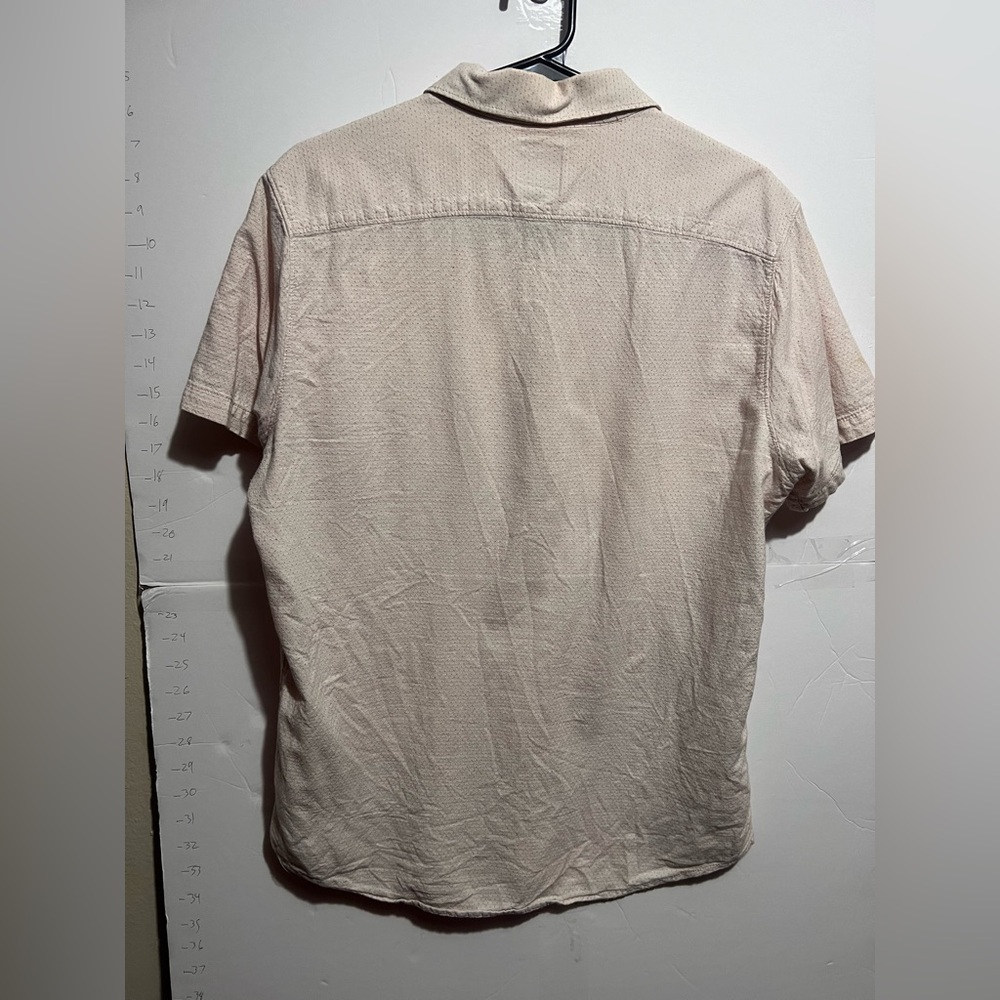 RVCA Men's Pink Short Sleeve Shirt slim fit - Picture 3 of 3